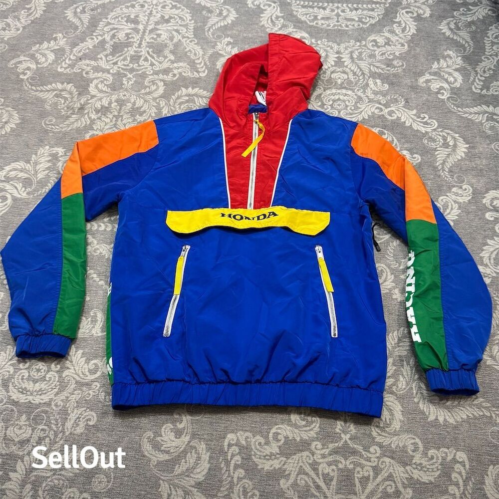 21 Savage x Honda x Forever 21 Unisex Windbreaker Jacket Multicolor